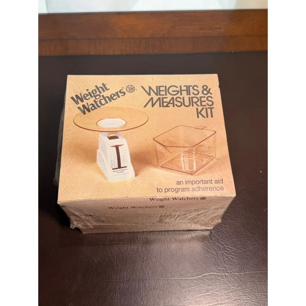 Vintage 1980 Weight Watchers Weights & Measures Kit Food Scale New Sealed